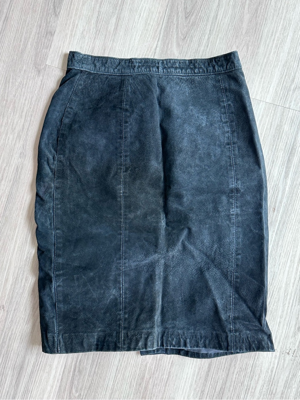 Winlit Vintage Suede Leather Skirt